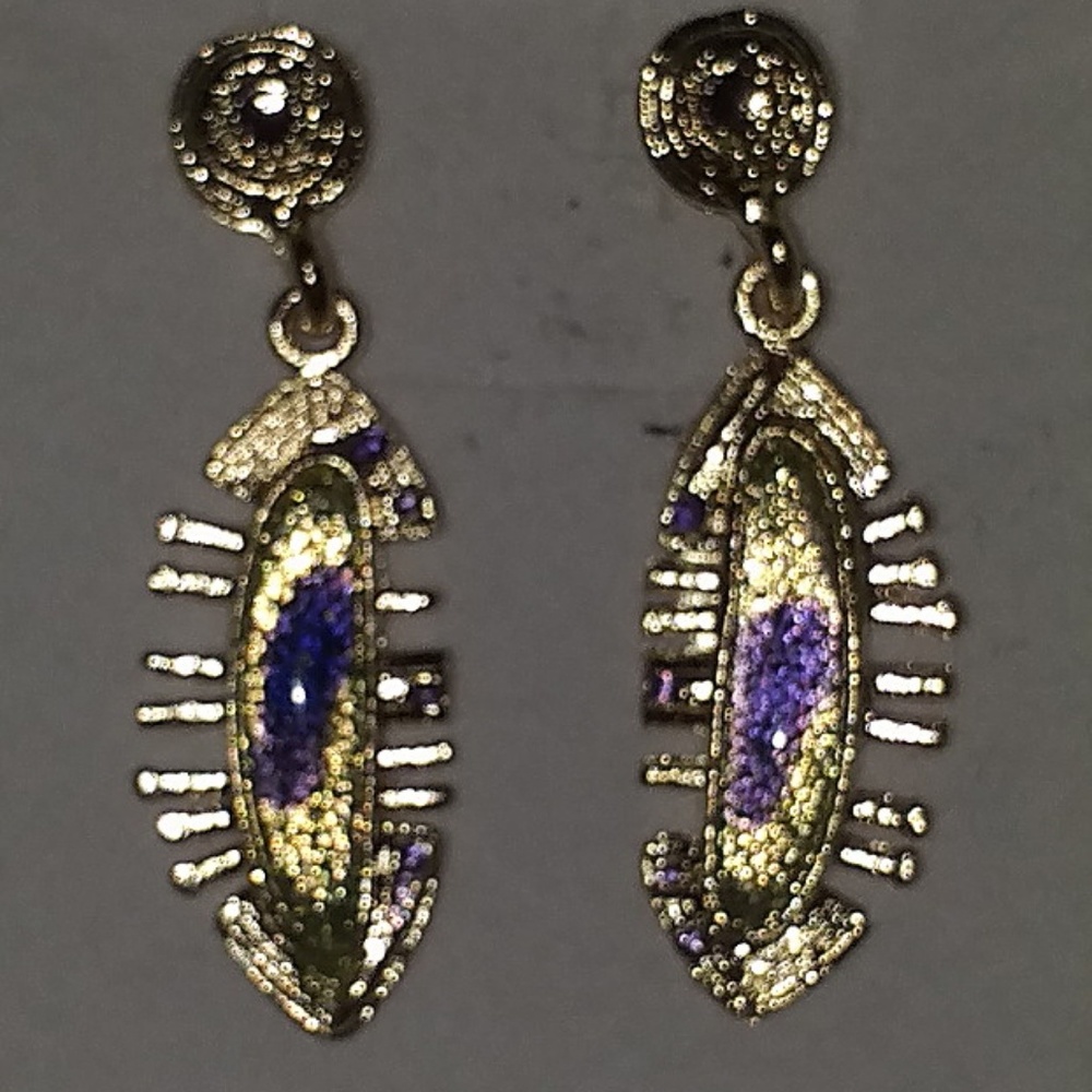 Vintage earings  925 Silver turquoise